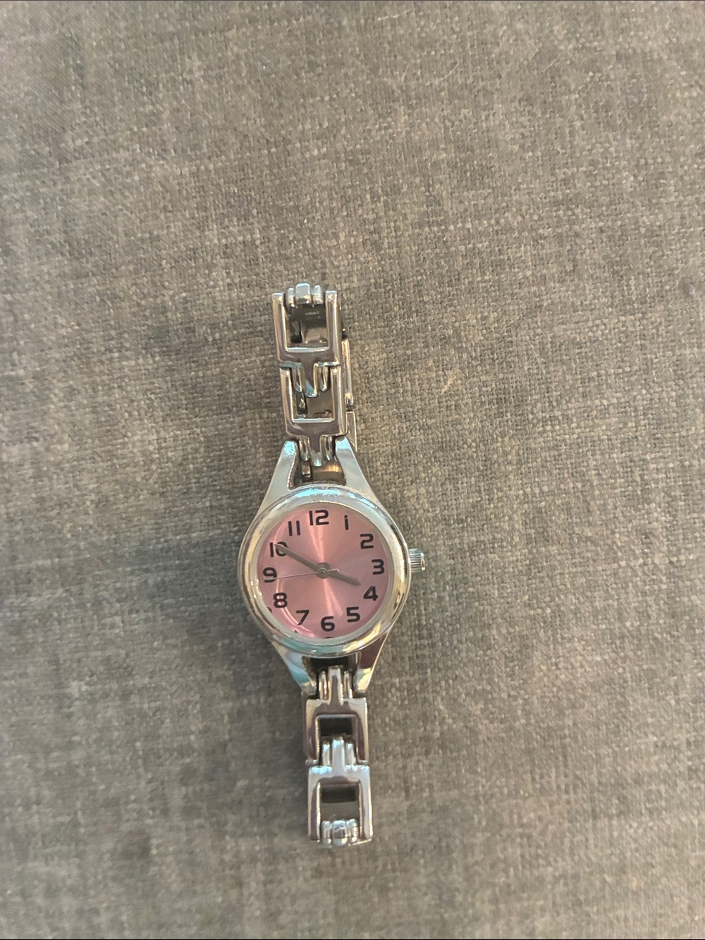 4 for $10 💗💗 Silver link Watch with Pink face